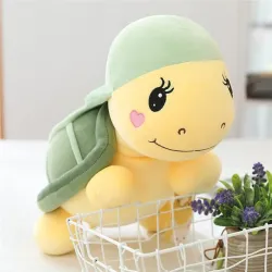 Schildpad met hoed - knuffel - 25cm - 35cm - 45cm - 60cmKnuffels
