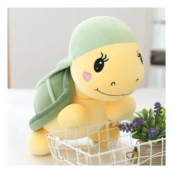 Schildpad met hoed - knuffel - 25cm - 35cm - 45cm - 60cmKnuffels