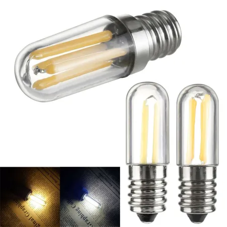 E14 - E12 - 1W - 2W - 4W - COB - LED - minilamp - dimbaar - voor koelkast - vriezerE14