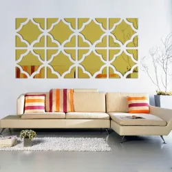3D moderne acryl spiegel - muurstickerMuurstickers