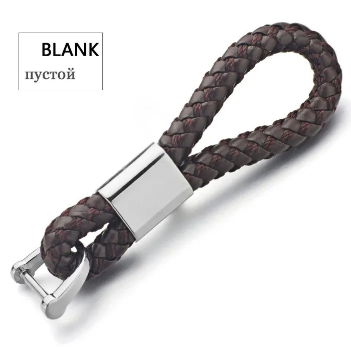 Custom Lettering Keychains - Woven Leather - KeyringsKeyrings