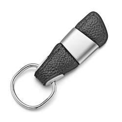 Custom Lettering Keychain - Genuine Leather - Metal
