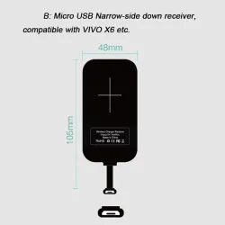 Wireless Charging Receiver - Micro USB / Type C Adapter - iPhone 5S/SE/6/6SElectronics & Tools