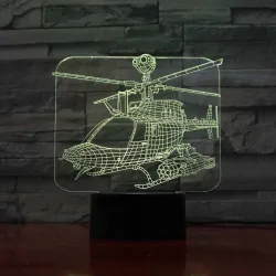 Air Plane Lamp - 3D Light - LED - 7 ColorsVerlichting