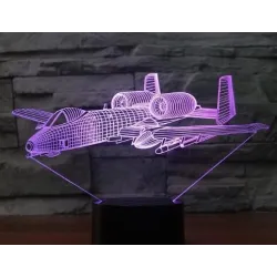Air Plane Lamp - 3D Light - LED - 7 ColorsVerlichting