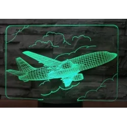 Air Plane Lamp - 3D Light - LED - 7 ColorsVerlichting