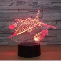 Air Plane Lamp - 3D Light - LED - 7 ColorsVerlichting
