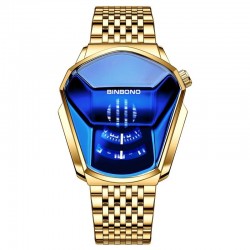 Luxe quartz horloge - waterdicht - geometrische vorm - goud - zilverHorloges