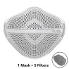 Camouflage - Respirator Face Mask - Silicone - 1pcMondmaskers