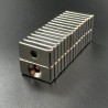 N35 Neodymium-magneten - sterk magneetblok 20 * 10 * 4 mm met 4 mm gat - 10 stuksN35