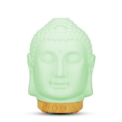 Boeddha hoofd - luchtbevochtiger - diffuser - nachtlamp - LED - 100mlLuchtbevochtigers