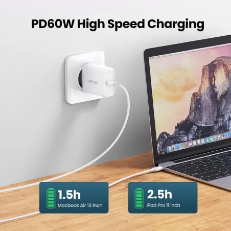PD - 60W - Type-C - Cable QC - Fast ChargeKabels