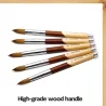 Acrylic Nail Brush - Wood HandleBorstels