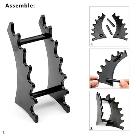 Nail Art - Brush Holder - Black - WhiteApparatuur