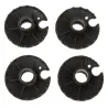 Rubberen moddermand - voor wandelstokken - 4cm - 4 stuksSurvival gereedschap
