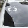 Zombie bloedige handen - vinyl autostickerStickers