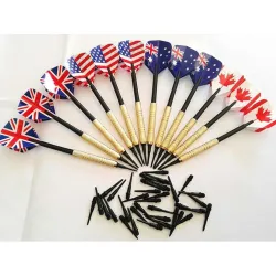 Professionele darts - met extra plastic tips - voor elektronisch dartbord - 12 stuksPuzzels & spellen
