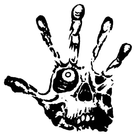 Schedeloog - vingers - zombiehand - vinyl autostickerStickers