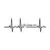 Life Goes On / heartbeat - vinyl autostickerStickers