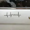 Life Goes On / heartbeat - vinyl autostickerStickers