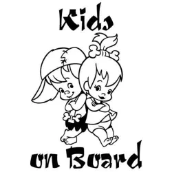 Kids On Board - vinyl autostickerStickers