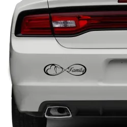 Family Forever & harten - autostickerStickers