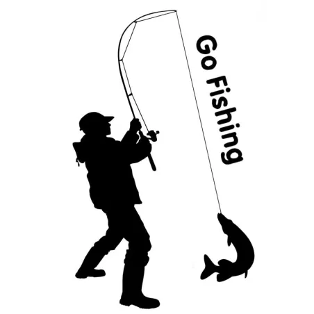 Go Fishing - autosticker - 9,2 * 15,2 cmStickers