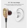 3,5 mm in-ear bedrade oordopjes - stereohoofdtelefoon met microfoon