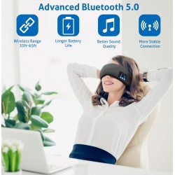 Bluetooth - draadloze hoofdtelefoon - slaapoogmasker met microfoon
