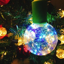 E27 1.7W - LED RGB bulb - dimmable - Christmas decorationE27