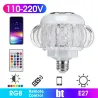 E27 - RGB LED bulb with wireless Bluetooth speaker - remote control - 110V-220V 6WE27