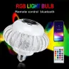 E27 - RGB LED bulb with wireless Bluetooth speaker - remote control - 110V-220V 6WE27
