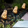 Owl shaped garden light with solar panel - LED - waterproofSolar lighting
