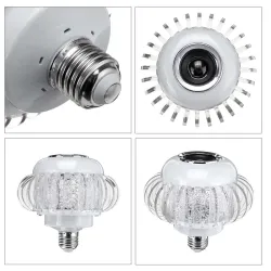 E27 - RGB LED bulb with wireless Bluetooth speaker - remote control - 110V-220V 6WE27