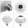 E27 - RGB LED lamp met draadloze Bluetooth speaker - afstandsbediening - 110V-220V 6WE27