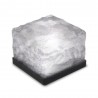 Glassteen - ijsblokje - kristal tuinlicht - nachtlampje - solar - 4 stuksSolar verlichting