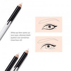 White eye pencil - eyeliner - 12 piecesEyes