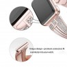 Roestvrijstalen band - kristallen armband voor Apple Watch 6/5/4/3/2Accessoires