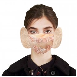 2 in 1 - face mask / earmuffs - floral lace printMouth masks