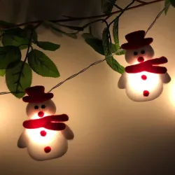 String met sneeuwmannen - LED kerstboom decoratieve verlichtingKerstmis