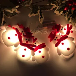 String met sneeuwmannen - LED kerstboom decoratieve verlichtingKerstmis