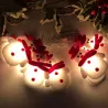String met sneeuwmannen - LED kerstboom decoratieve verlichtingKerstmis