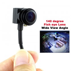 700TVL - 140 graden - groothoek - fisheye lens - mini beveiligingscamera / videoAudio Camera Video