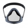 Transparent face / mouth cover - protective mask with openable mouth visorMouth masks