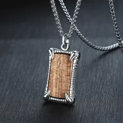 Palissander hanger - ketting - sleutelhanger - armbandHalskettingen