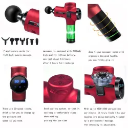 Massagegeweer - verlichting van spierpijn / ontspanning - elektrische body massager - 30 snelheden - 2500mAHMassage