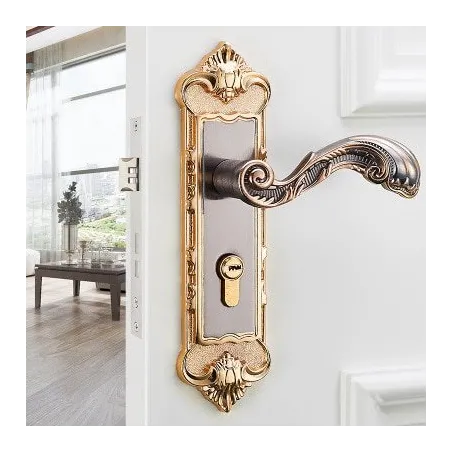 Vintage door handles with security lock - 2 pieces setFurniture