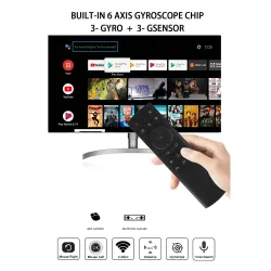 G20S - 2.4G - draadloze luchtmuis - gyro - spraakbesturing - minitoetsenbord - afstandsbediening voor pc Android TV BoxMuizen