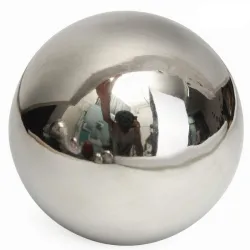 Zilveren decoratieve bal - spiegeleffect - roestvrij staalKantoor