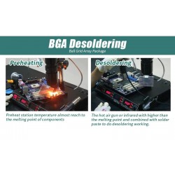 BGA - 1000B - 75W - infrarood soldeerstationSoldeerbouten